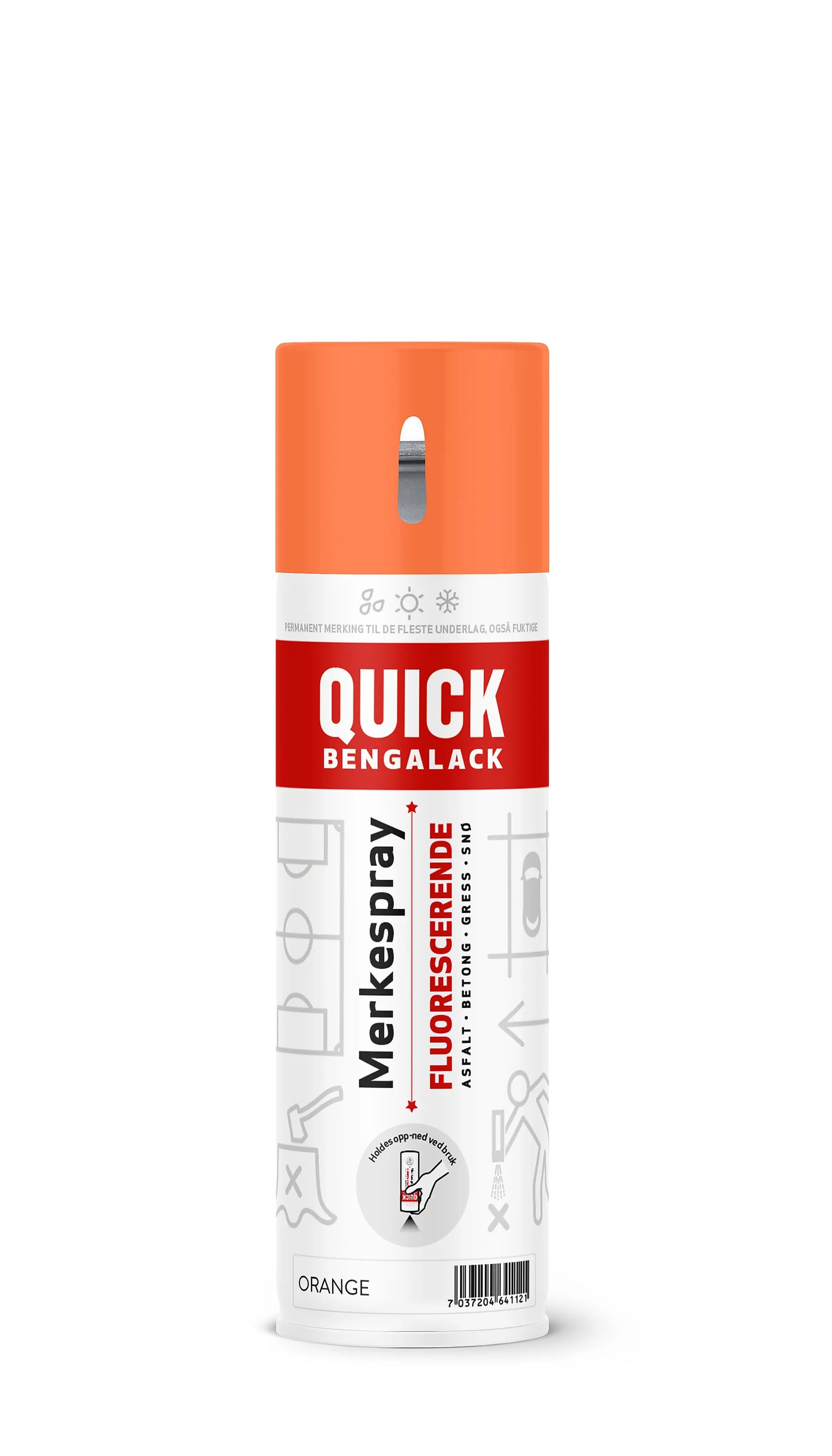 QUICK B MERKESPRAY ORANSJE 500ML
