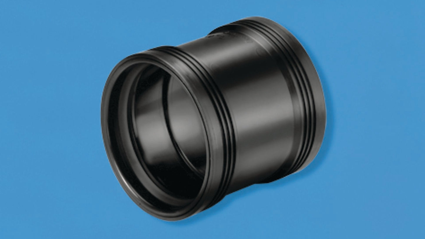 DOBBELMUFFE 110 PP WAFIX SORT / NR. 1460240