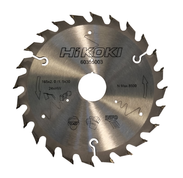 SIRKELSAGBLAD TCT 165X2 24T 30 24T 30 HIKOKI 30MM HULL