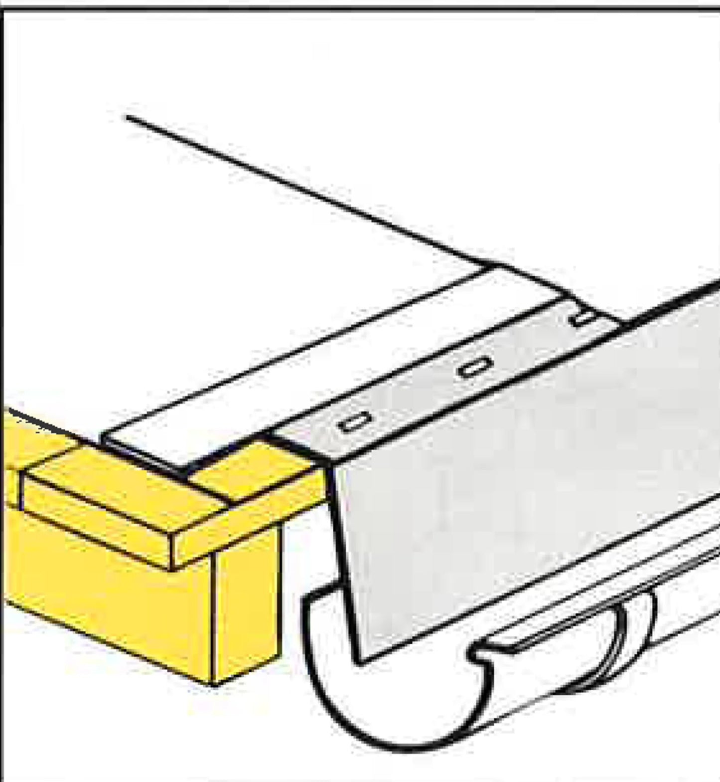 BORDTAKSBESLAG C-135 SORT FOR TAKSTEIN OG PLATETAK