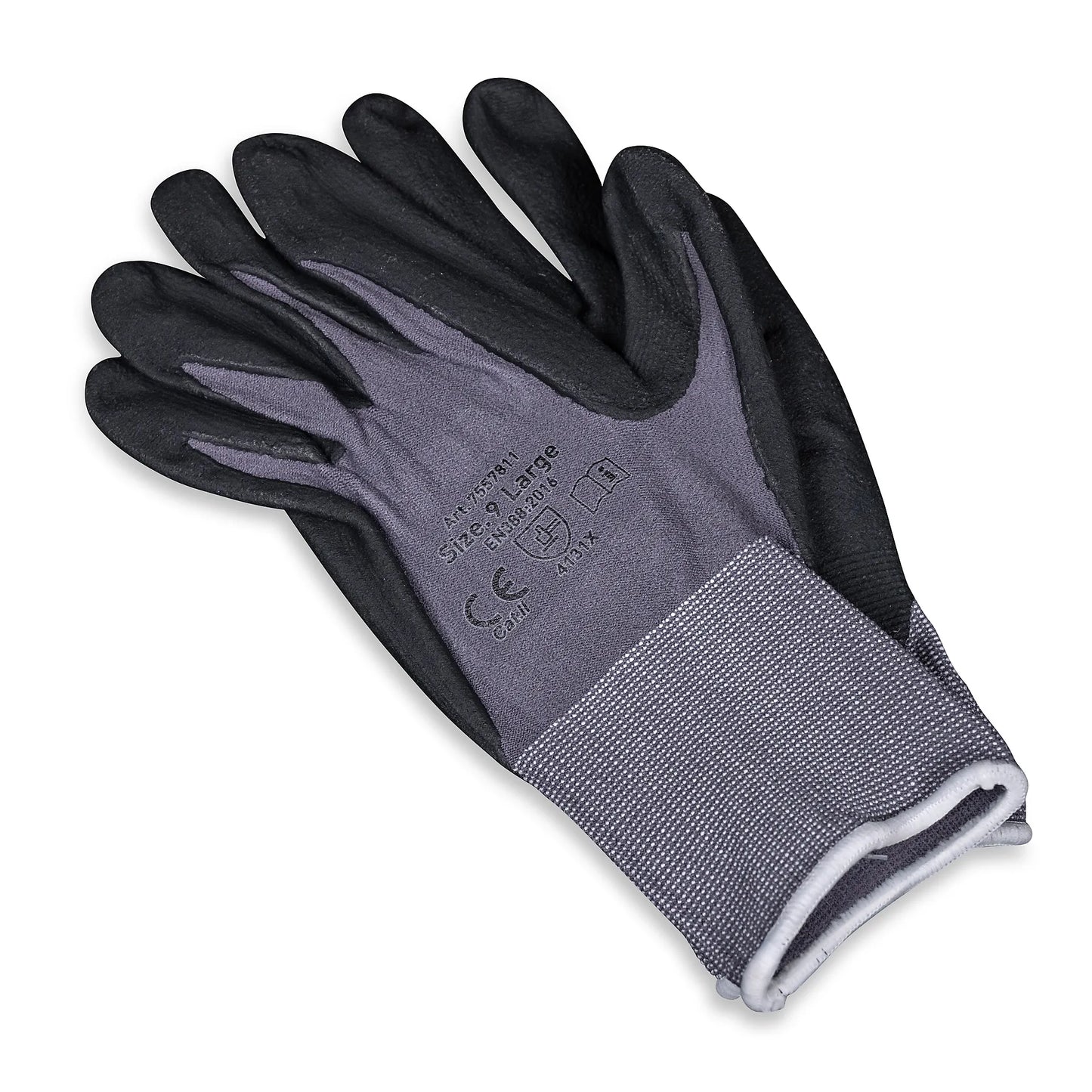 HANSKER 15G NYLON/SPANDEX LINER9 MICRO FOAM NITRILE PALM