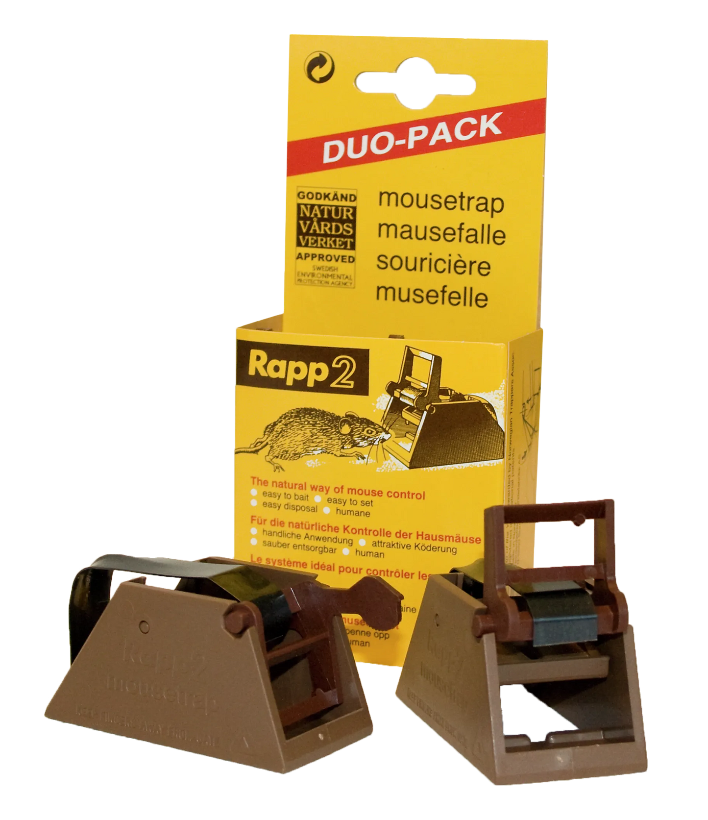 MUSEFELLE RAPP2 2PK NORSK PLAST