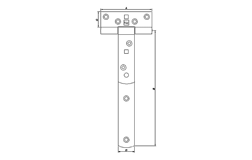 T-HENGSLER 230MM RUSTFRI
