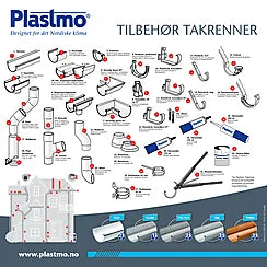 LØVFANGER 75MM LEVERES I SORT PLAST