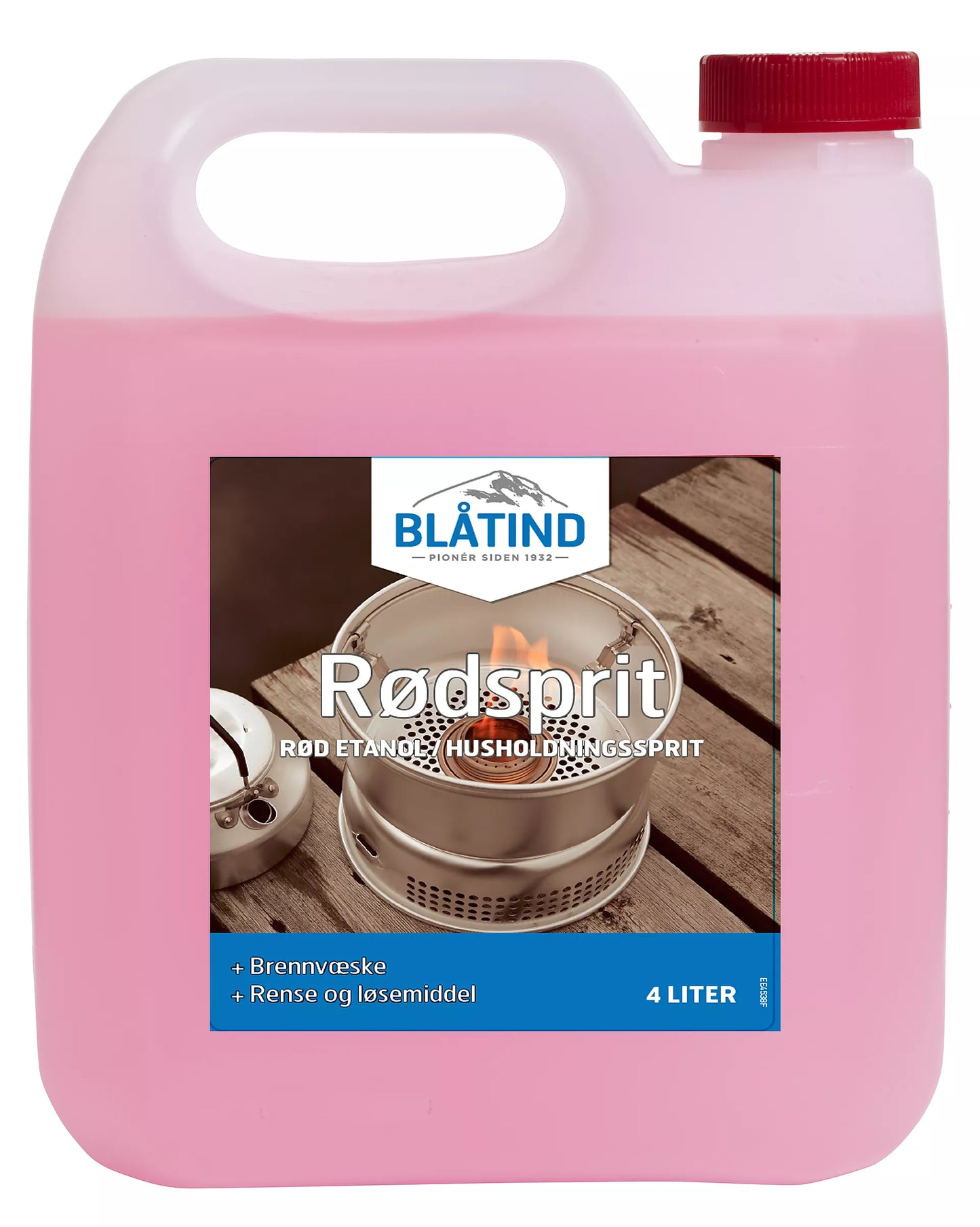 RØDSPRIT BLÅTIND 4 L RENSE OG LØSEMIDDEL.