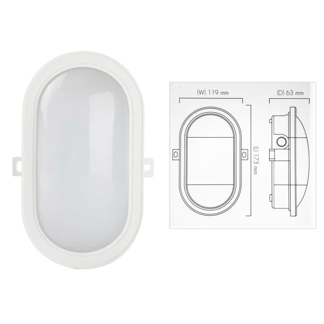 Ledlampe Bulkhead 5.5 w