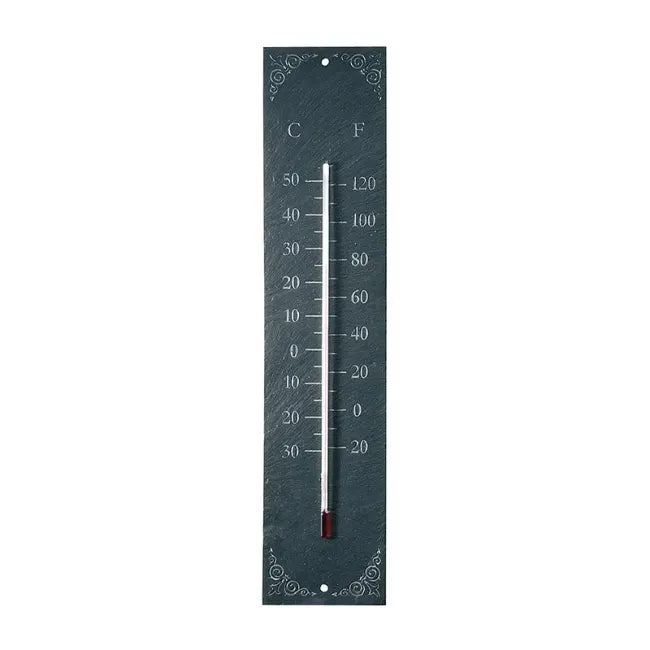 Utendørstermometer skifer