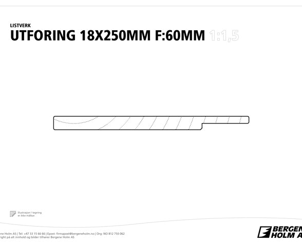 FURU 18X250 UTFORING LAM MALT 4400 FORING HVITMALT M 35 MM F
