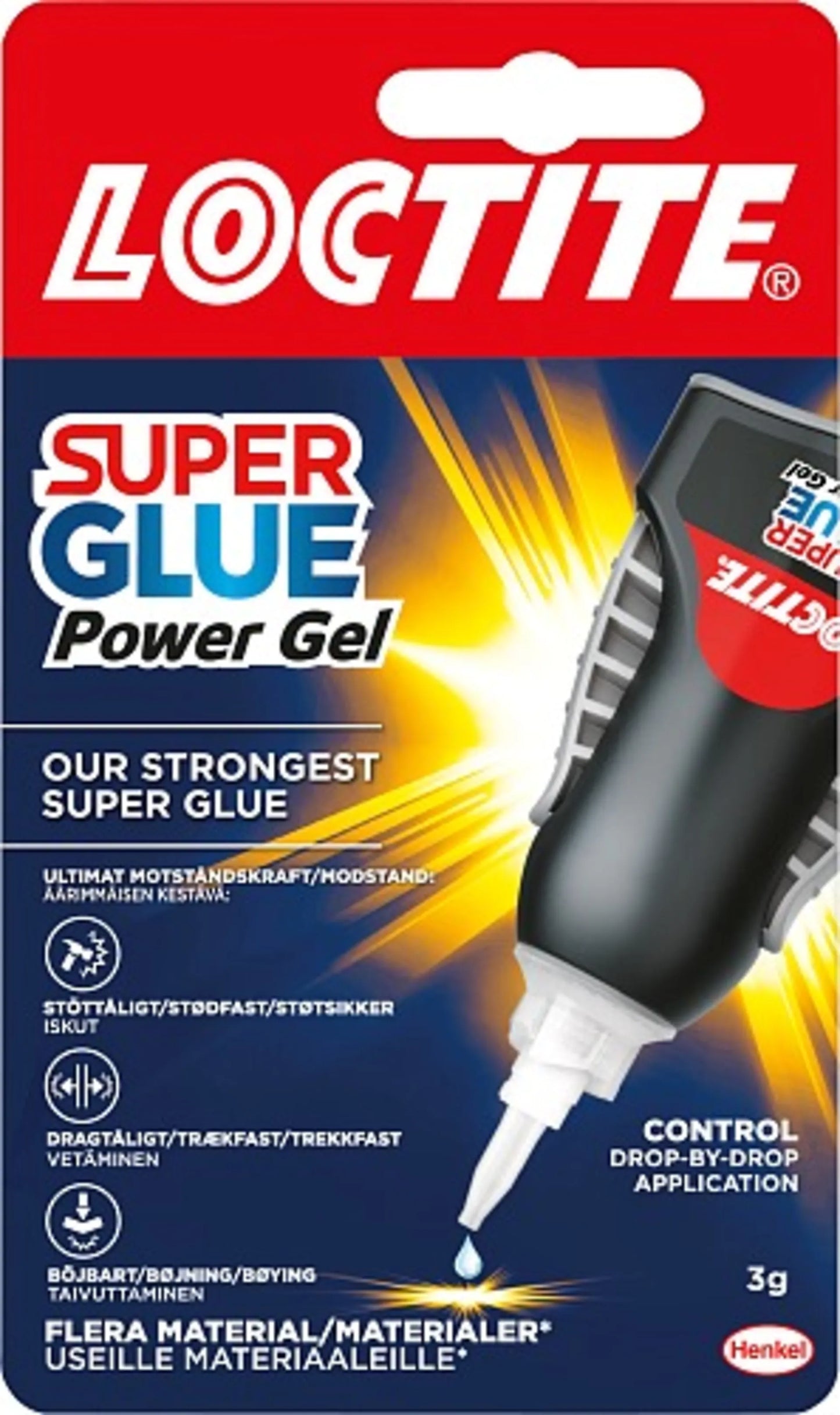 HURTIGLIM FLEX GEL 3G SUPERGLUE FLEKSIBELT FUKTBESTANDIG