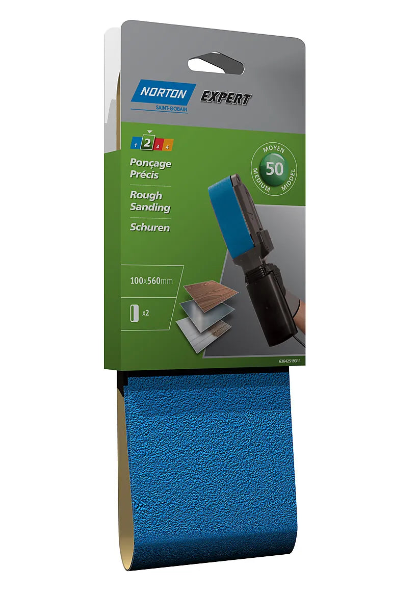 SLIPEBÅND 100X560MM GROV K50 NORTON EXPERT