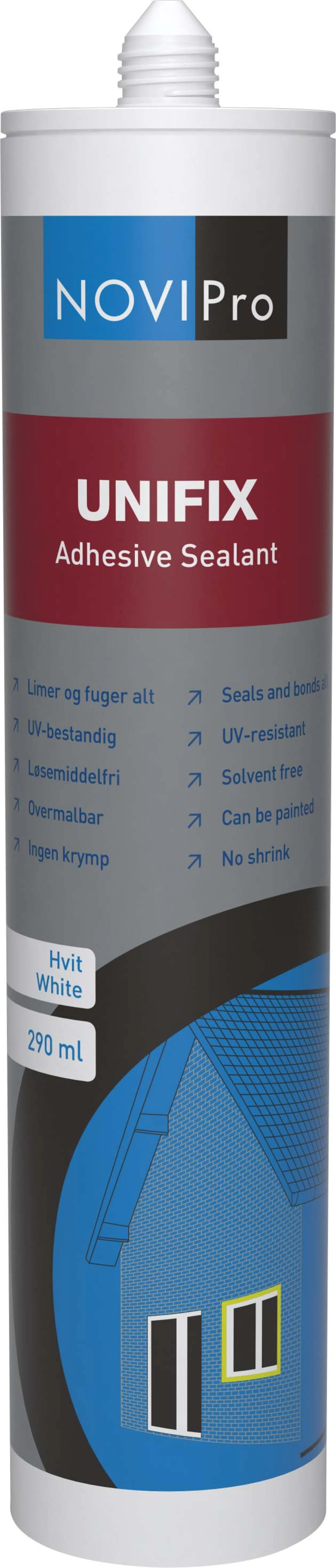 NOVIPRO UNIFIX HVIT 290ML LIM MONTERINGSLIM