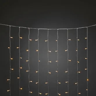 DRAPERI 320 AMBER LED FROSTET 2M