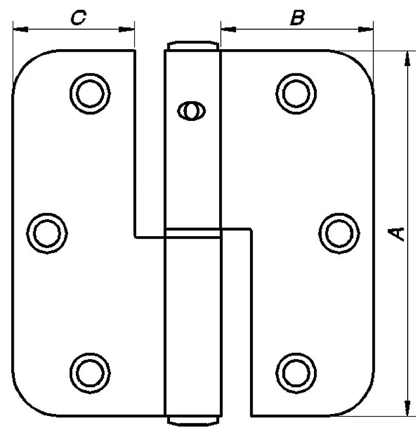 HENGSEL D/V V 85X35 VARMF 2107 LØSPK
