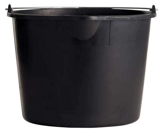 INDUSTRIBØTTE 12L M/HELLETUT SORT