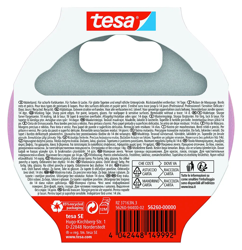 MALERTAPE SENSITIVE 25MX25MMROSA PROFESSIONAL