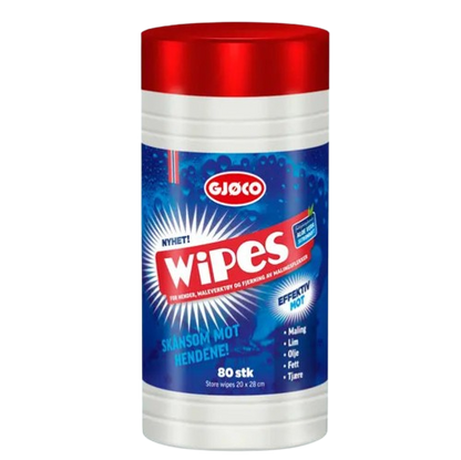 GJØCO WIPES VÅTSERVIETTER XL (80 STK)