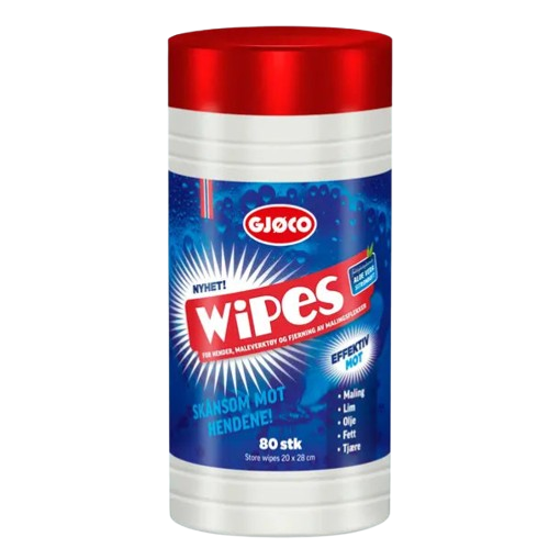 GJØCO WIPES VÅTSERVIETTER XL (80 STK)