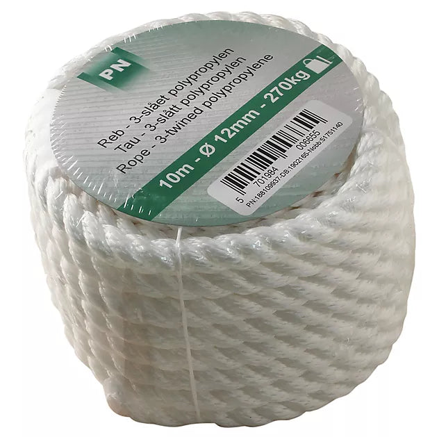 TAU 3-SLÅTT Ø12/10M POLYPROPYLEN