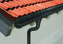 RØRMUFFE 75MM SORT TIL PLAST TAKRENNER