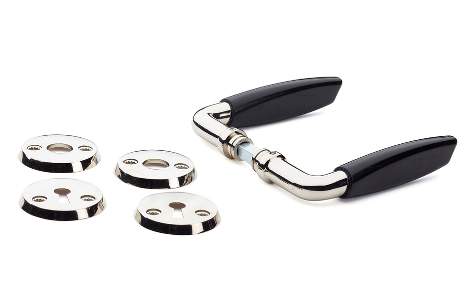 DØRVRIDER A130 INNV SORT/NIKKEL PP SORT PLAST/FORN