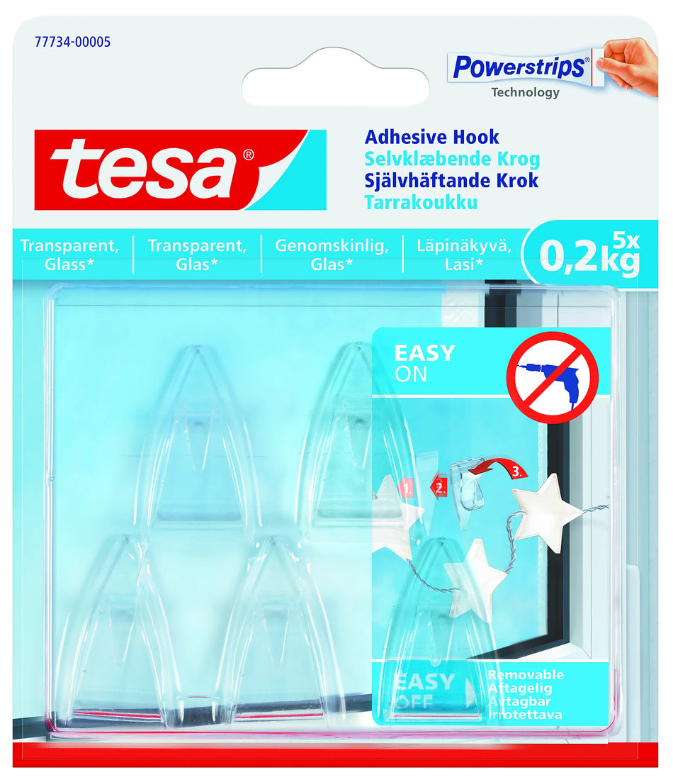 LIMKROK 5 STK TRANSPARENT 0.2 KG KAN HOLDE OPP TIL 0.2 KG