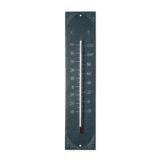 Utendørstermometer skifer