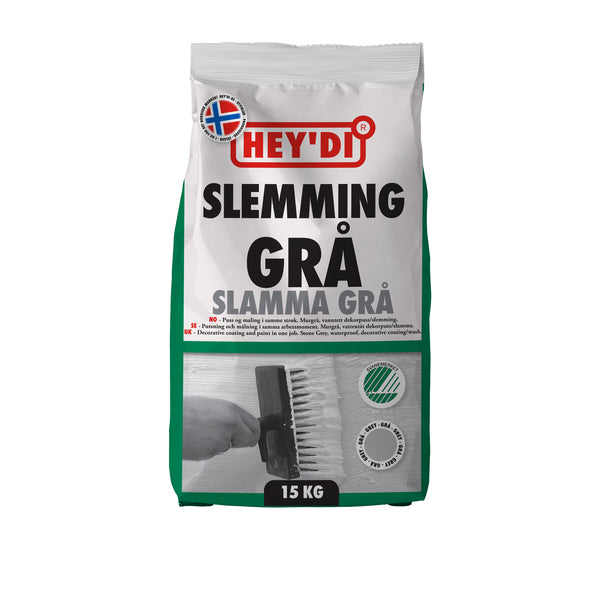HEYDI GRÅ 15 KG SLEMMING VANNTETT SLEMMING FOR MUR OG B