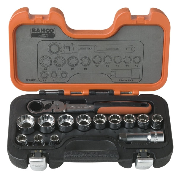 PIPENØKKELSETT S140T / 10-24MM/ÅPNE PIPER