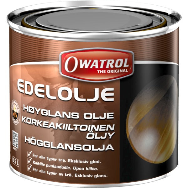TREOLJE 0.5L HØYGLANS EDELOLJE OWATROL EDELOLJE 0.5L