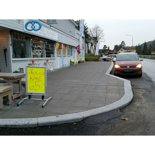 GANGBANEHELLE 30X60X10 GRÅ