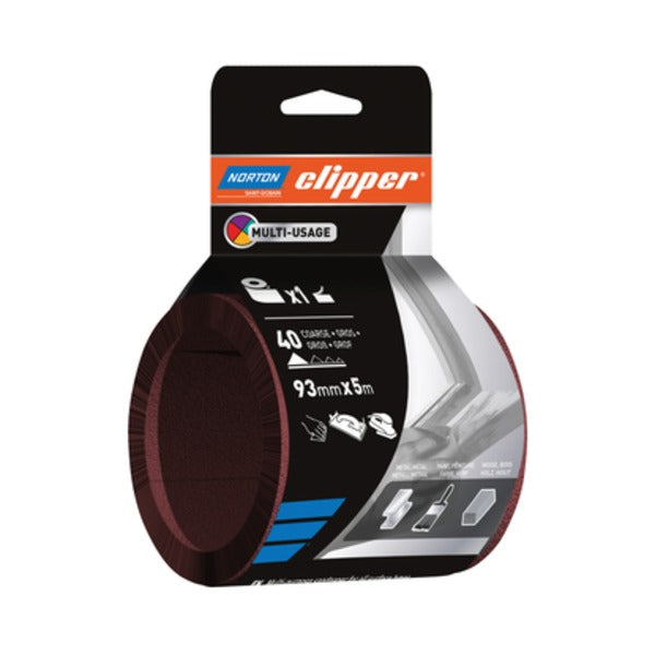 SLIPEPAPIR PÅ RULL 93X50MM NORTON CLIPPER H835