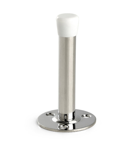 DØRSTOPPER 7470 110MM KROM SB STÅL MED PLASTBUFFER
